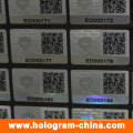 3D Laser Security Hologram Stickers with Qr Code Printing